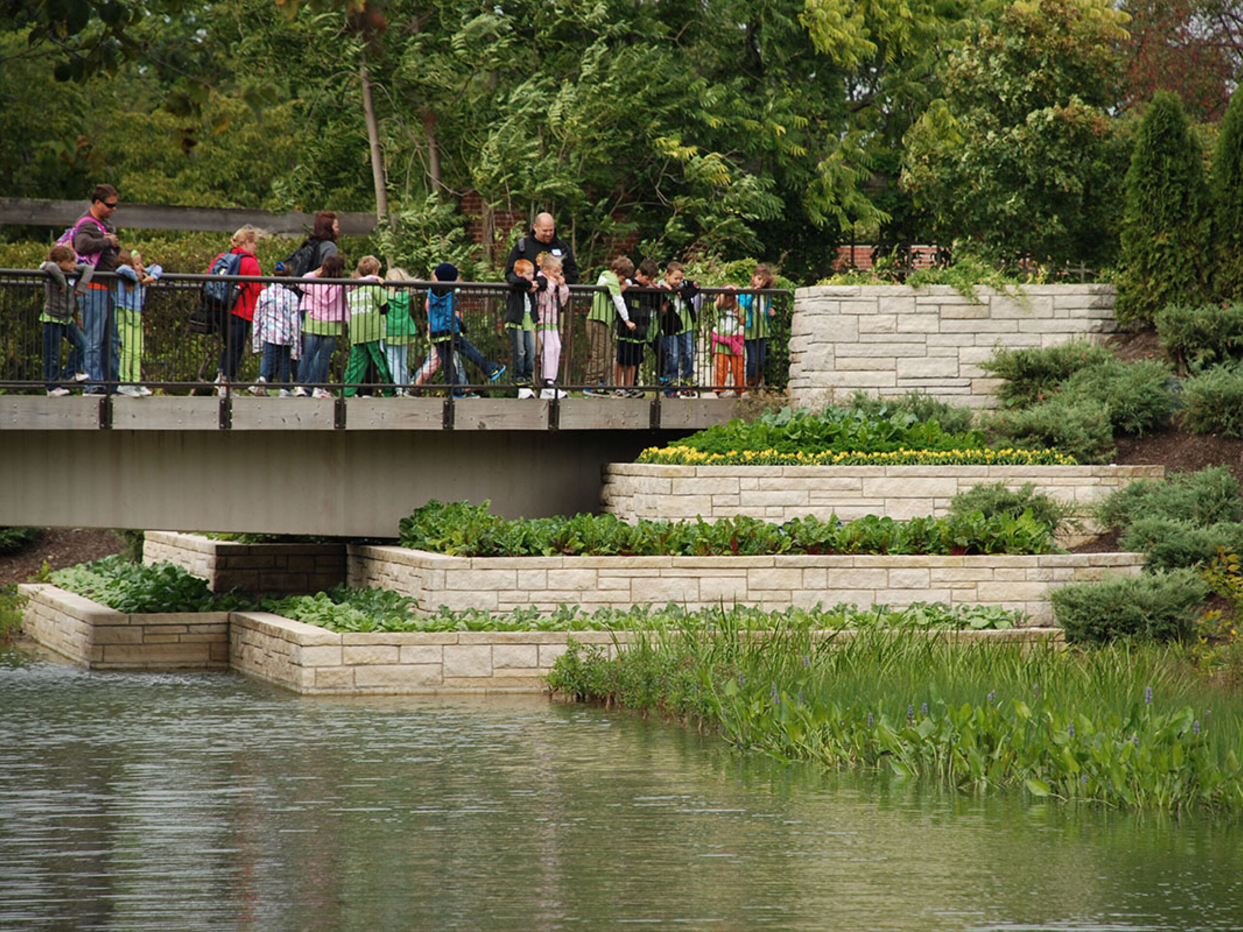 Chicago Botanic Garden - North Lake & Fruit and Vegetable Garden Island